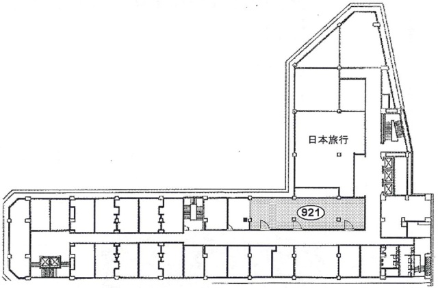 新橋駅前ビル1号館921 間取り図