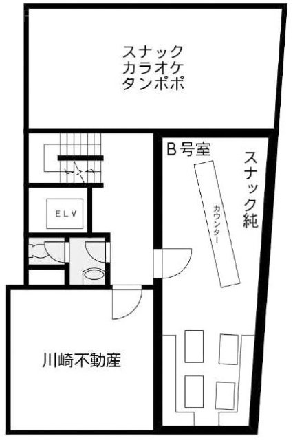 ホシナビルB 間取り図