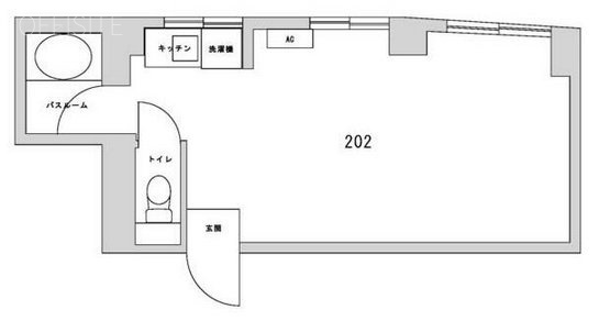 クランツ南新宿202 間取り図