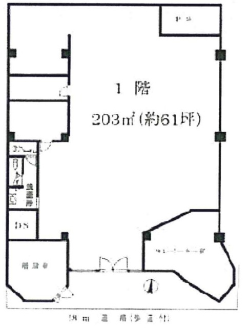 パリジェンヌビル1F 間取り図