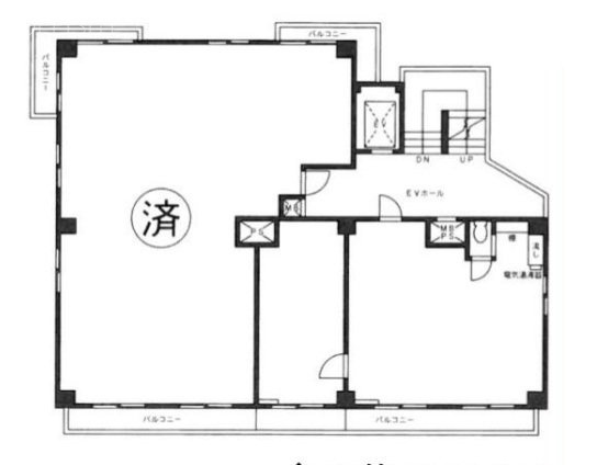 ブルーハイツ茅場町202 間取り図