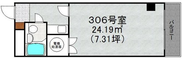 グローリア初穂生沼306 間取り図