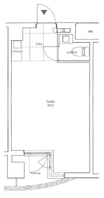 イルチェントロ自由ヶ丘402 間取り図