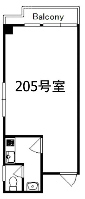 小野木ビル205 間取り図