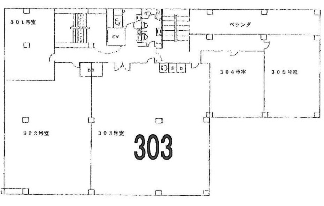 第1古茂田ビル303 間取り図