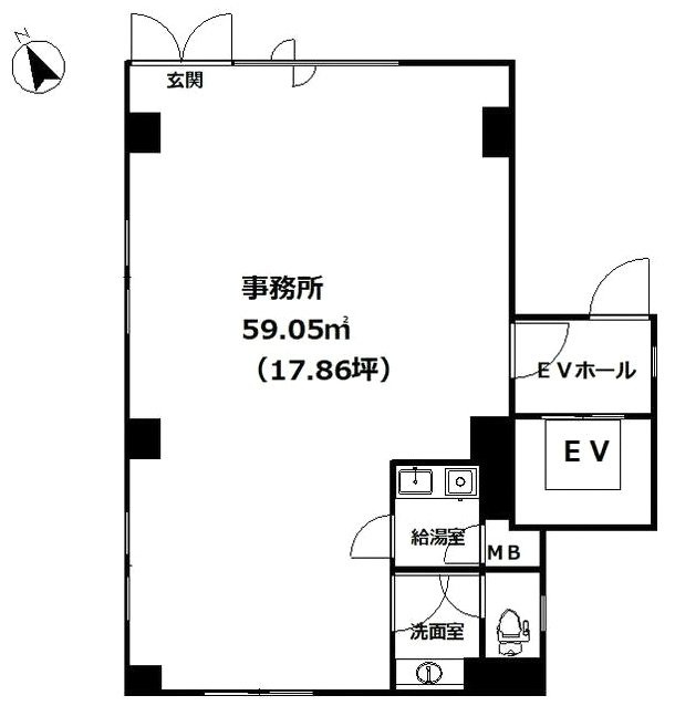 カジュールアイディ大森151F 間取り図