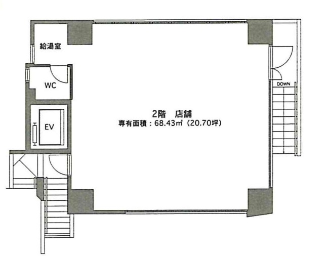 赤坂甲陽ビル2F 間取り図