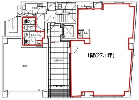 九段101ビル1F 間取り図