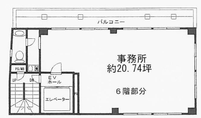 ヤマベビル6F 間取り図