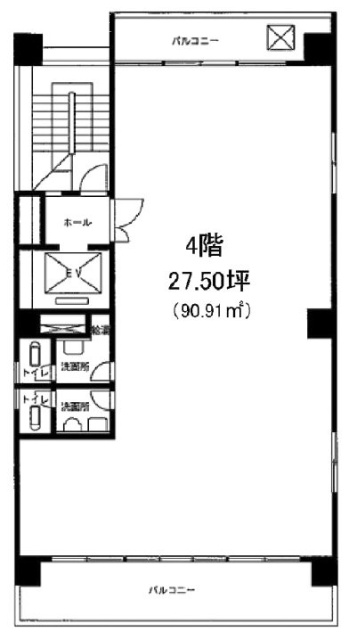 春日ビル4F 間取り図