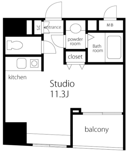 VORT銀座residence706 間取り図