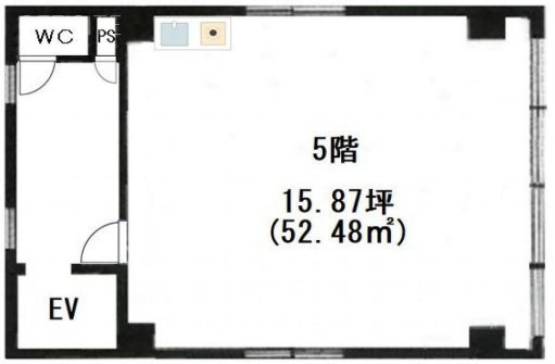 山本ビル5F 間取り図