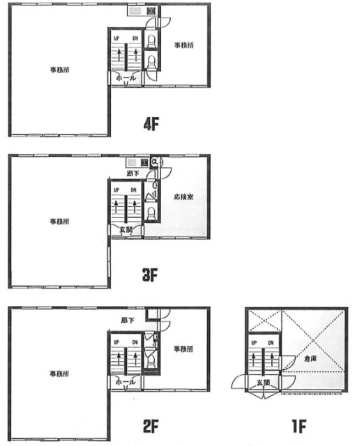 愛和ビル1-4F 間取り図