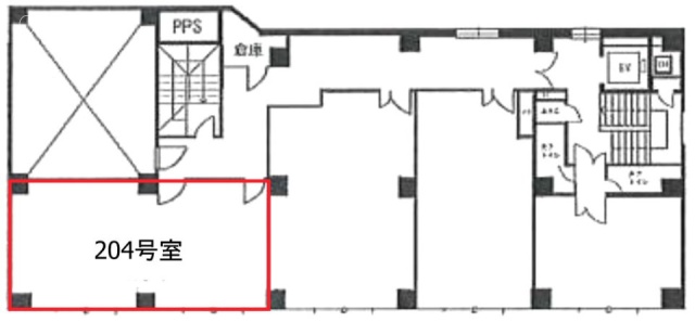 東京銀座ビルディング204 間取り図