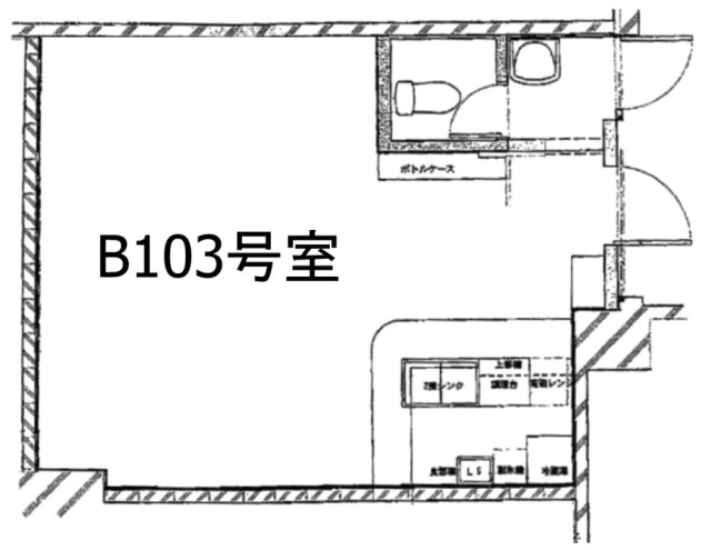ダイアパレス新宿1丁目B103 間取り図