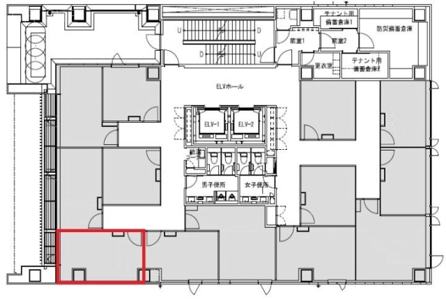 クロスオフィス三田205 間取り図