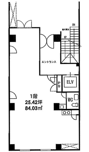 OK司ビル1F 間取り図