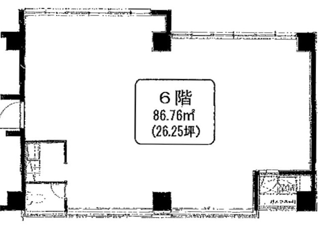 代官山島田ビル6F 間取り図