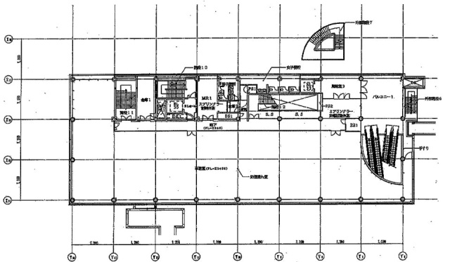 グランパークタワー(プラザ棟)ビル2F 間取り図