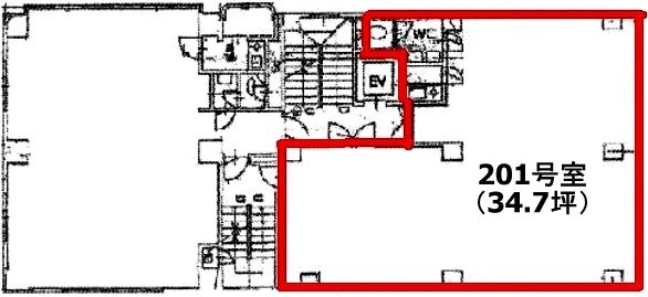 山上ビル201 間取り図