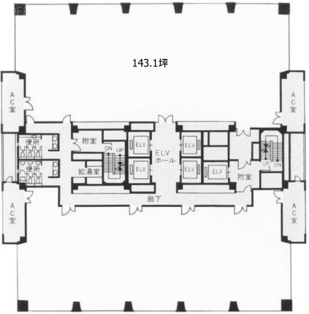 ピアシティ芝浦ビル6F 間取り図