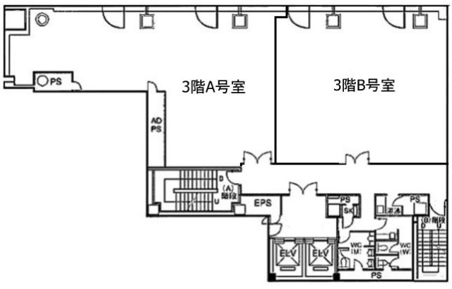 仲御徒町フロントビル3F 間取り図