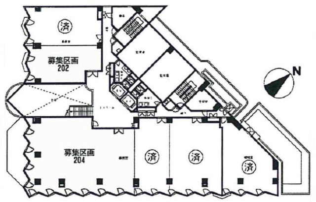 稲毛海岸ビル204 間取り図