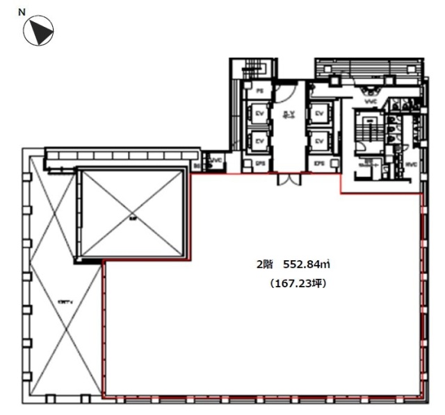 京橋MIDビル2F 間取り図