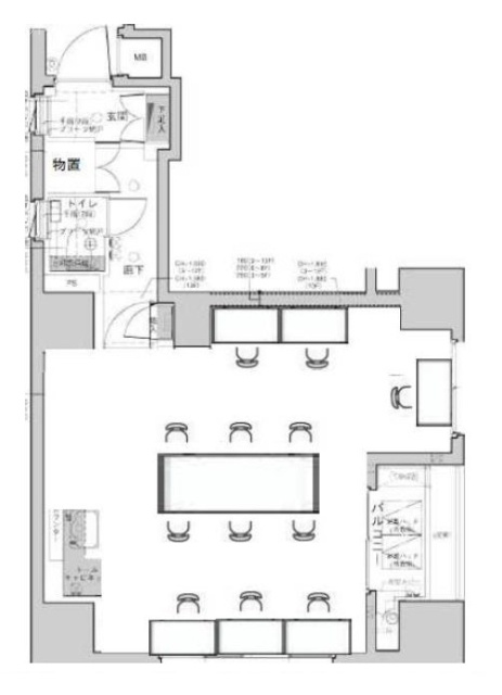 パークリュクス銀座mono606 間取り図