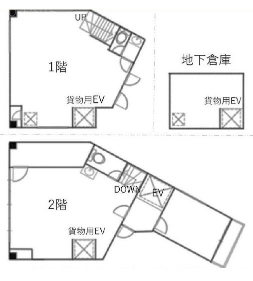 ITS日本橋1F～2F 間取り図