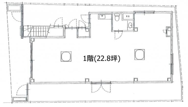 パープルクラウドⅢビル1F 間取り図