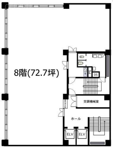 小伝馬町YSビル8F 間取り図