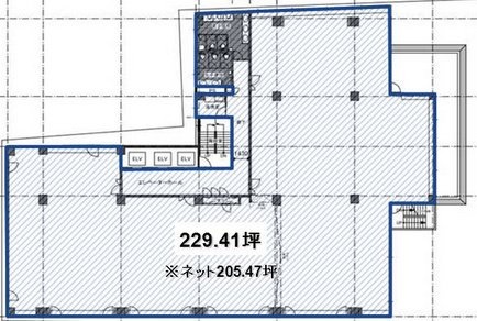 五反田NTビル7F 間取り図