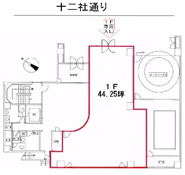 新都心丸善ビル1F 間取り図