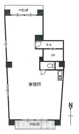 出川ビル2F 間取り図