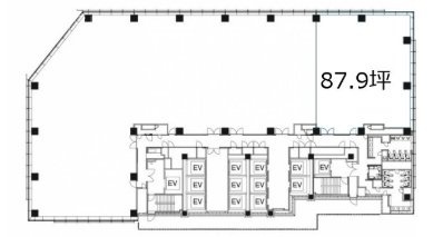 東京虎ノ門グローバルスクエアD 間取り図