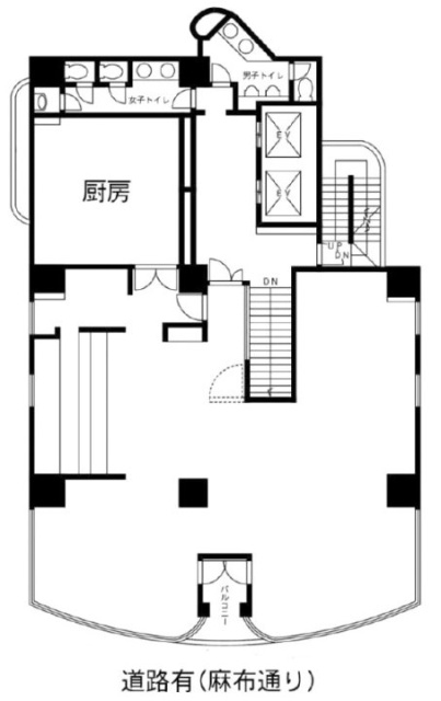 オリンピックイン麻布2F 間取り図