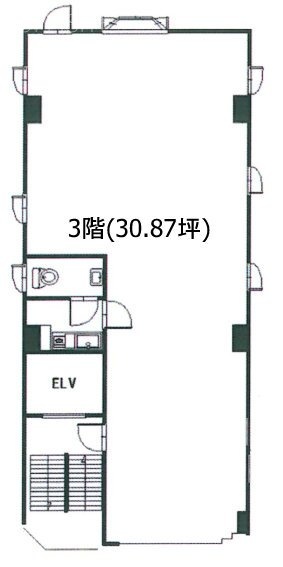 東建ビル3F 間取り図