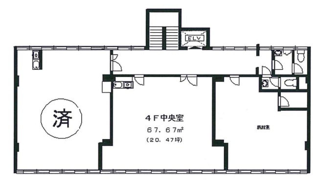 中村建設ビル4F 間取り図