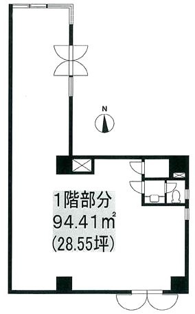 アドヴァンスビル1F 間取り図