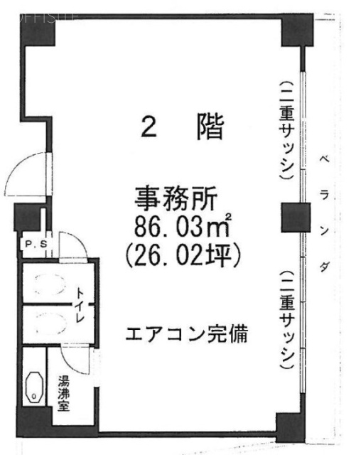 ジャコワ柳橋2F 間取り図