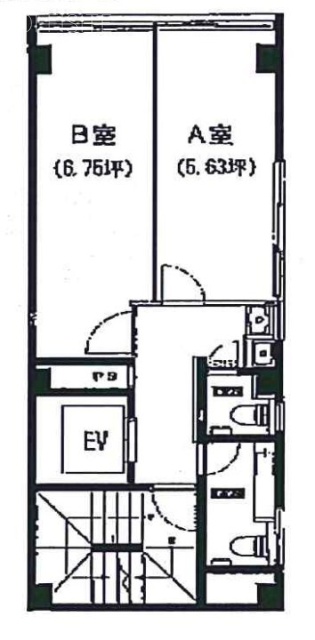 パップス銀座ビルA 間取り図