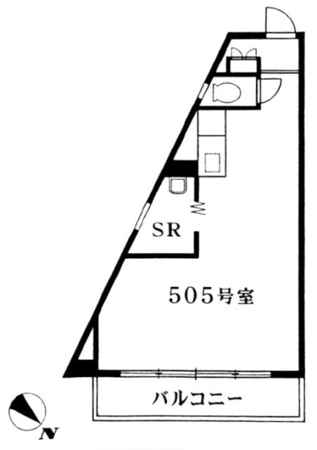 後上ビル505 間取り図