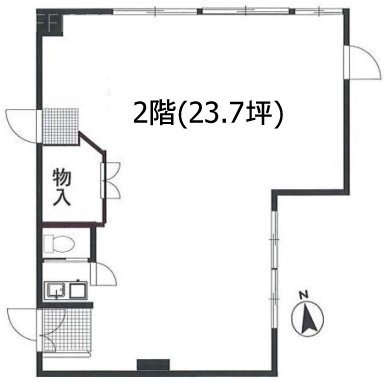 御苑フラワーマンション202 間取り図