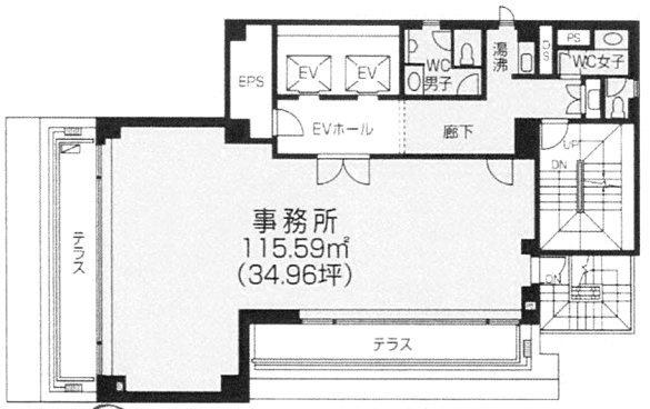 セントラル京橋ビル8F 間取り図