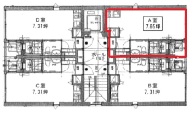 クインズビルA 間取り図