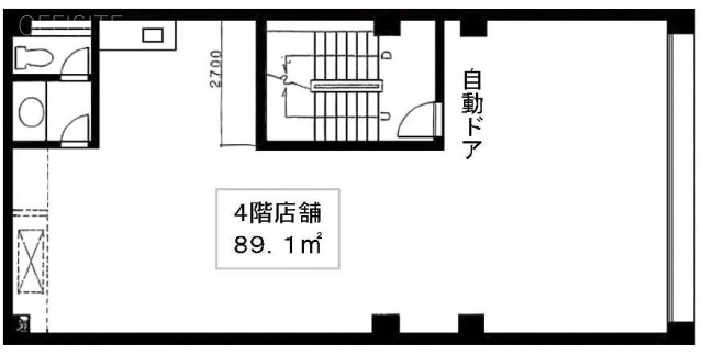 鶴田ビル4F 間取り図