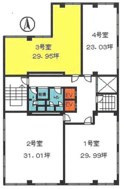 第6カネ長ビル503 間取り図