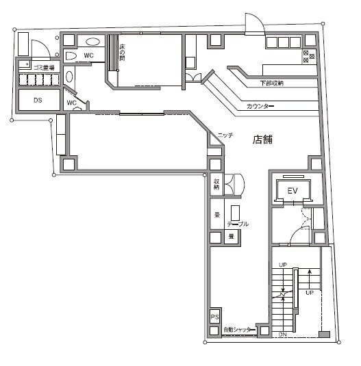 ギンザ105ビル1F 間取り図