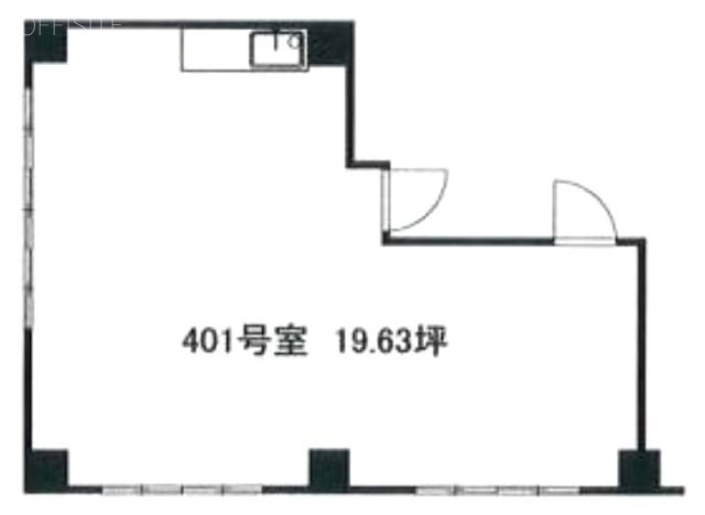 第一伊三美ビル401 間取り図